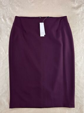 White House Black Market Body Perfecting Pencil Skirt Cabernet Size 6 NWT